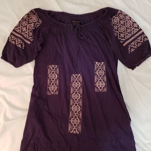 BCBG jersey knit tunic top